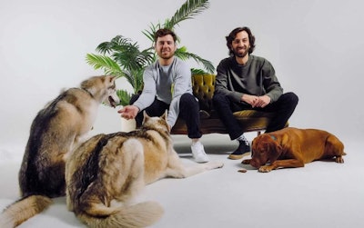 Formula Raw founders Dimitri Manousos with Kilo and Naya, and Nicholas Atsaidis with Stanley.