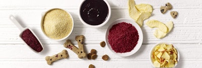 Benefits of fruit in pet food formulations